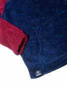 BAD BOY Sherpa Fleece Hoodie-Navy/red